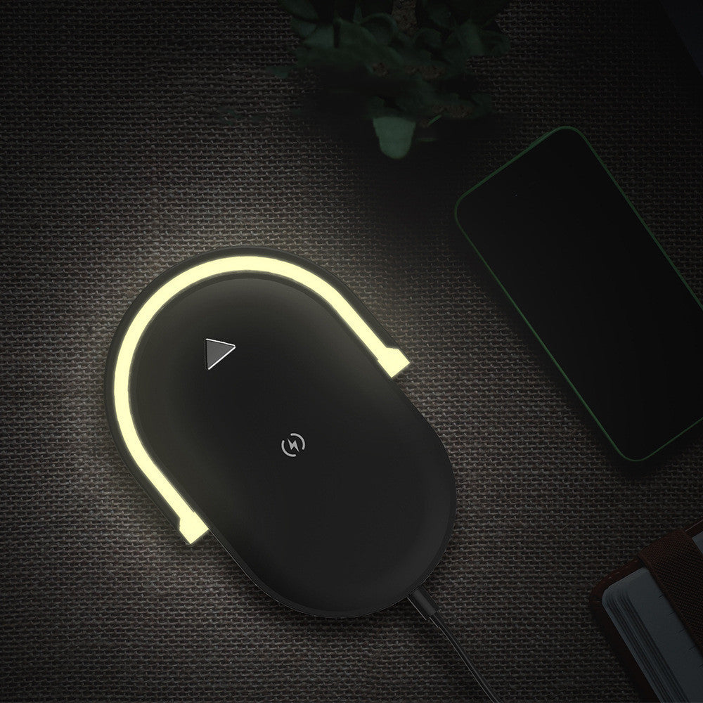 TwentyTwo Rhino Charging Station.  3 In 1 Foldable Wireless Charger Night Light Wireless Charging Station  LED Reading Table Lamp 15W Fast Charging Light